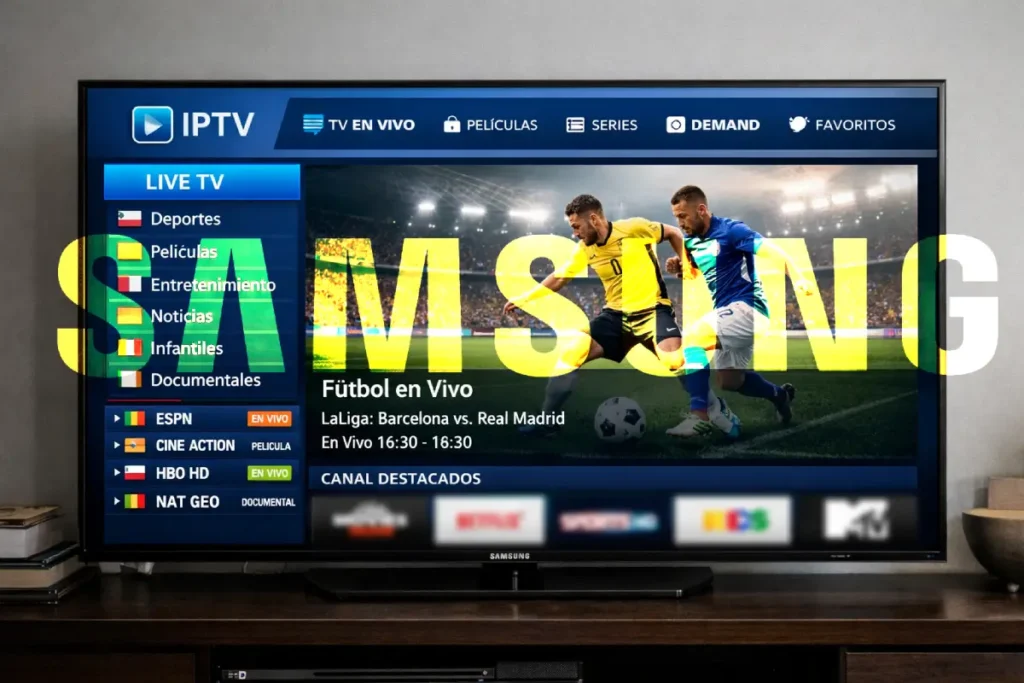 IPTV en Samsung Smart TV con aplicaciones IPTV para ver IPTV en Chile