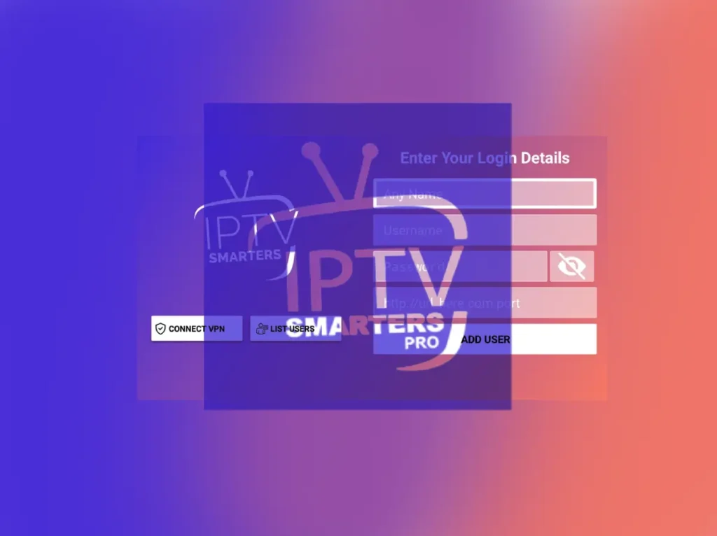 IPTV Smarters Player versión gratuita instalada en Samsung Smart TV