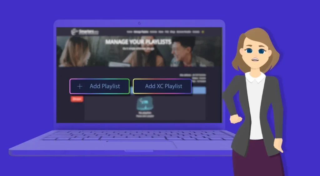 Paso 3: Seleccionar Add Playlist, añadir lista de reproducción M3U y enviar en Smarters IPTV
