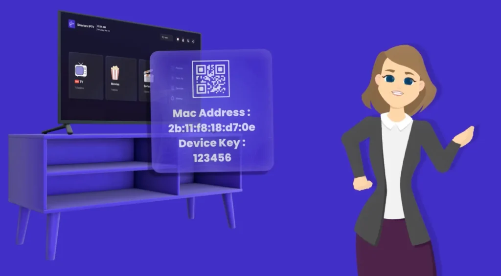 paso 1: Abrir la app y anotar la dirección Mac y clave del dispositivo