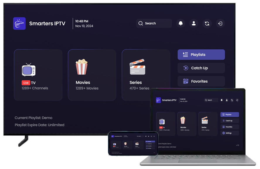Smarters IPTV Chile – Reproductor para ver TV en vivo, películas y series en Android, iOS y Smart TV